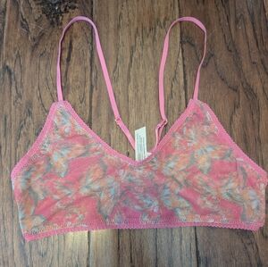 Free People Floral Mesh Bralette